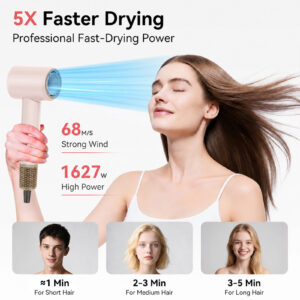 rizzdeek 180k rpm high speed brushless dryer ：500m negative ions